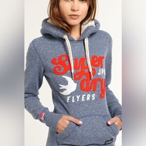 🖤  Superdry flyers Japan fleece hoodie